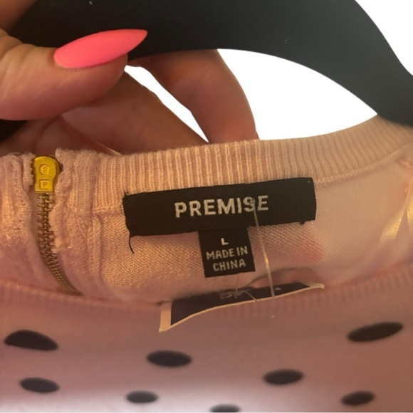 NWT Premise Pink Polka Dot Top Size Large (L) - Picture 8 of 8